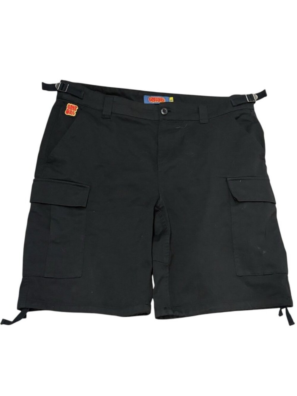 Empyre Men’s Classic Cargo Skate Shorts  Sz 34 Black 9" Inseam Embroidered Logo